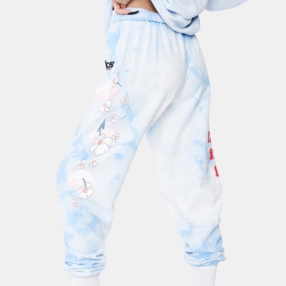 Boss Blue Tie-Dye Joggers - Picture 1 of 12